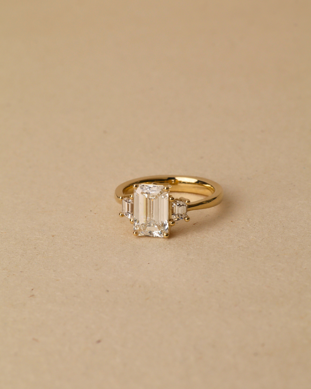 2 CT Round Three Stones Lab Grown Diamond Engagement Ring