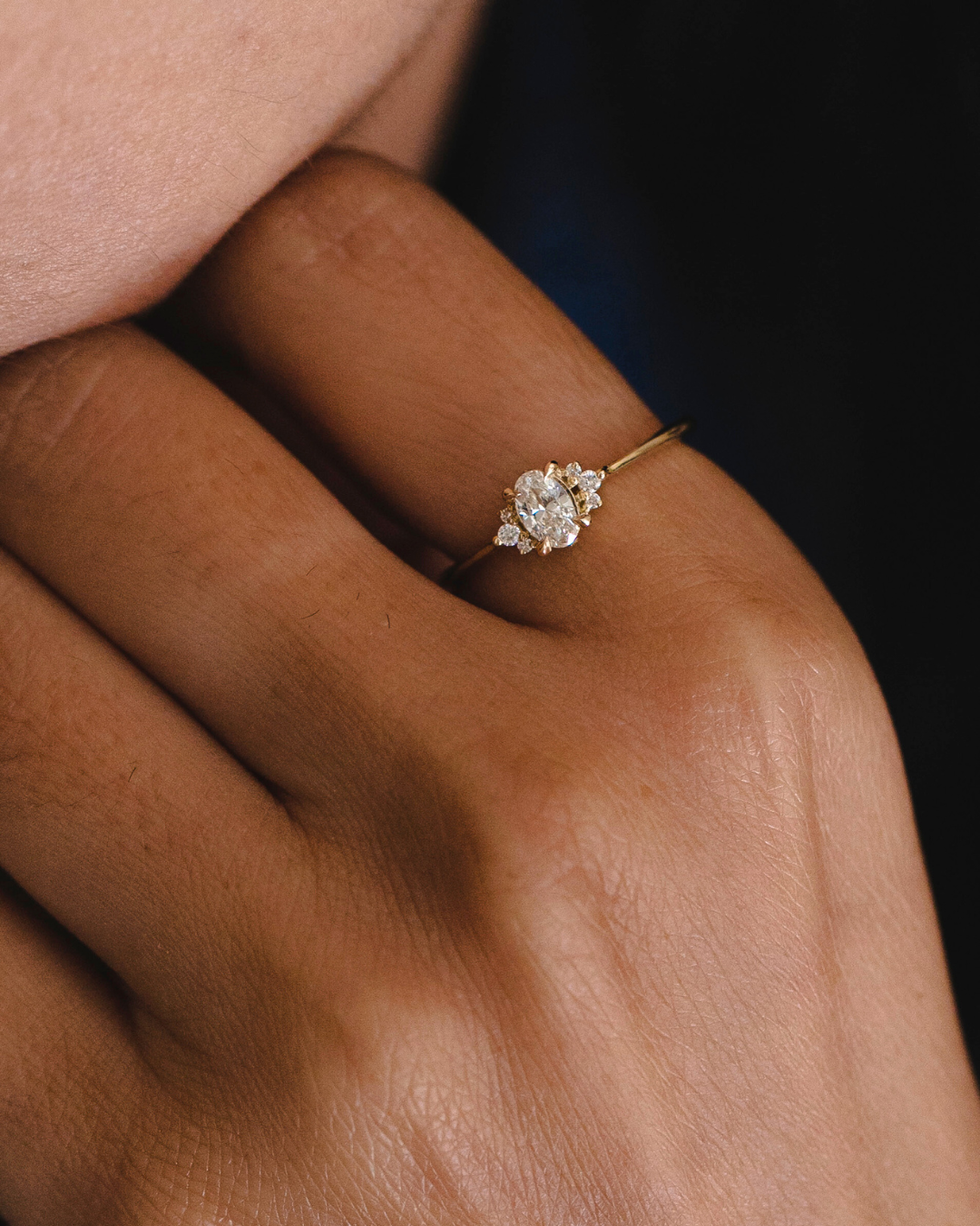 2 CT Round Three Stones Lab Grown Diamond Engagement Ring