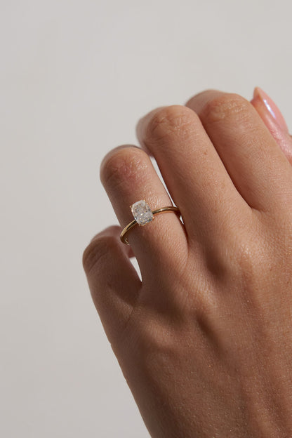 2 CT Round Three Stones Lab Grown Diamond Engagement Ring