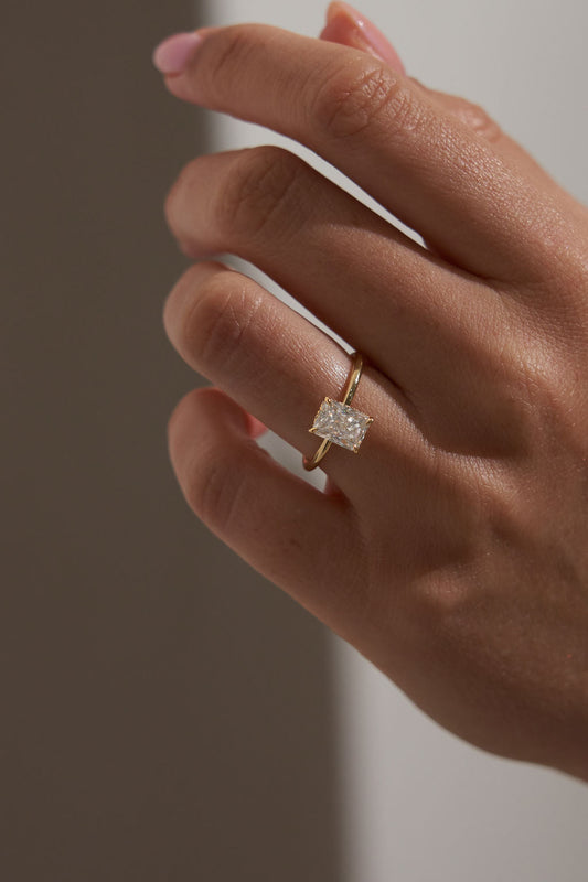 2 CT Round Three Stones Lab Grown Diamond Engagement Ring