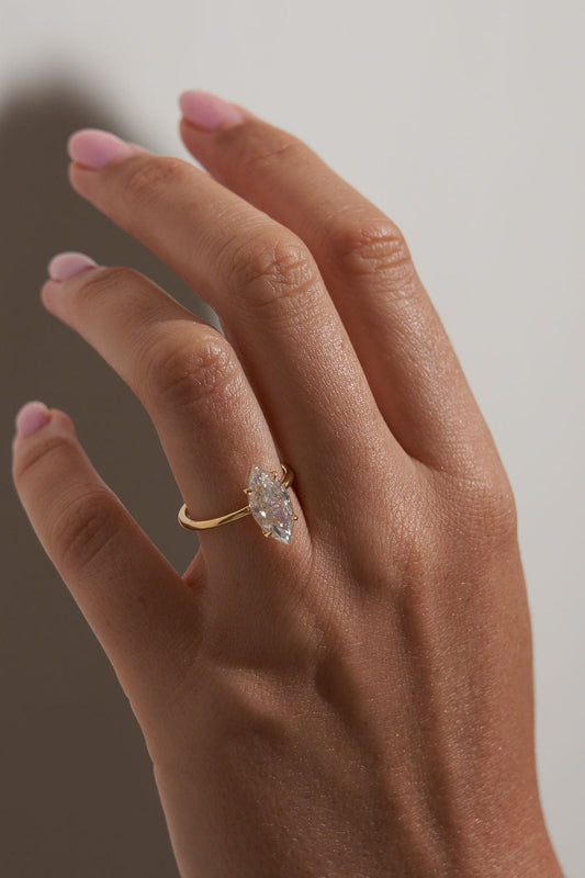 2 CT Round Three Stones Lab Grown Diamond Engagement Ring