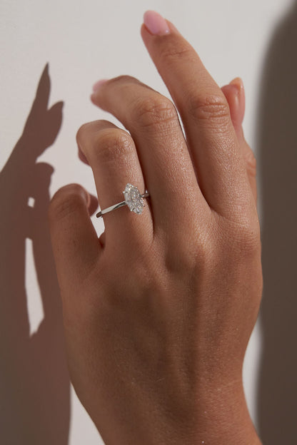 2 CT Round Three Stones Lab Grown Diamond Engagement Ring