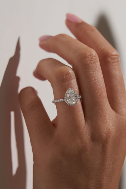 2 CT Round Three Stones Lab Grown Diamond Engagement Ring