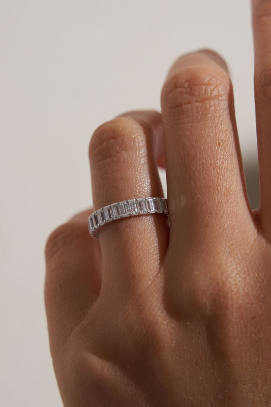 0.37 CT Round Full Eternity Lab Grown Diamond Wedding Band