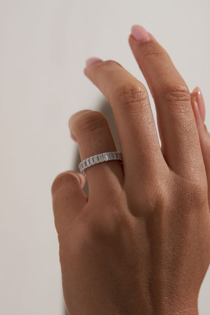 0.37 CT Round Full Eternity Lab Grown Diamond Wedding Band