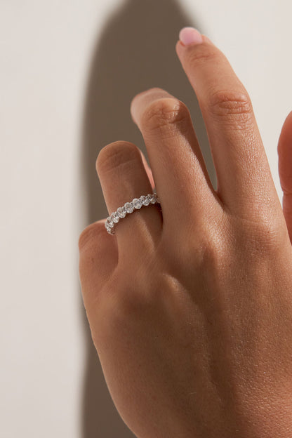 0.37 CT Round Full Eternity Lab Grown Diamond Wedding Band