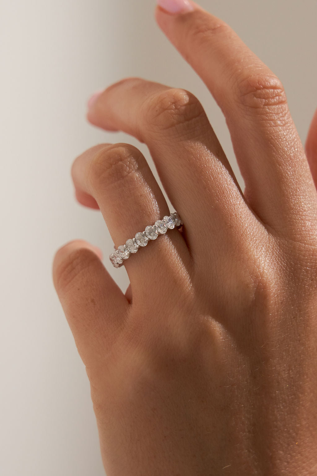 0.37 CT Round Full Eternity Lab Grown Diamond Wedding Band