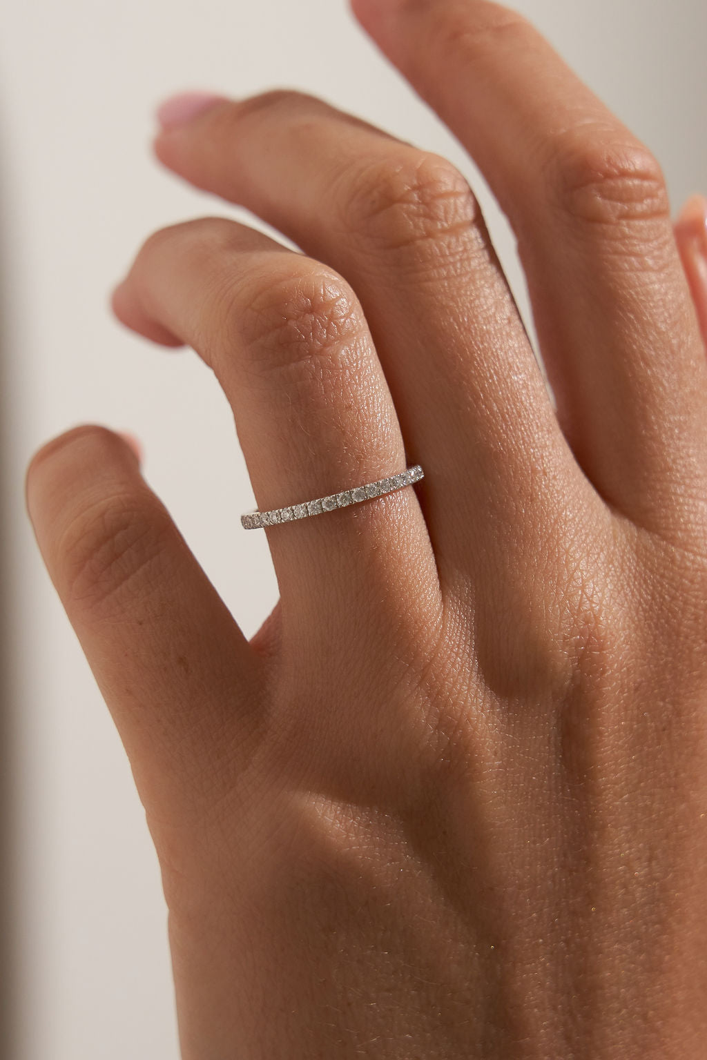 0.37 CT Round Full Eternity Lab Grown Diamond Wedding Band