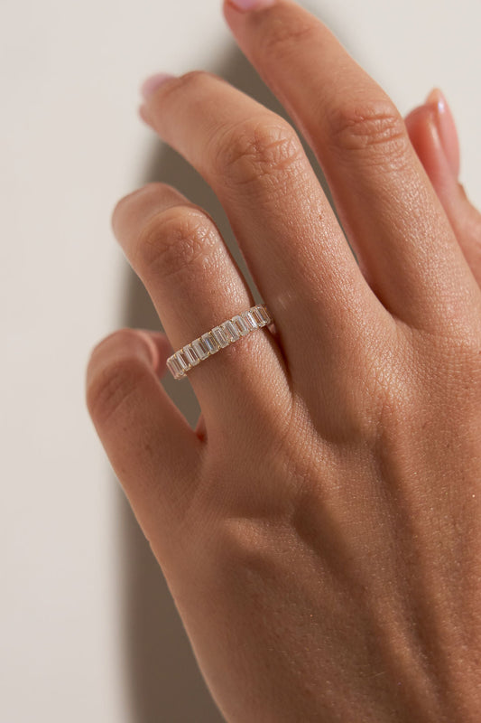 0.37 CT Round Full Eternity Lab Grown Diamond Wedding Band