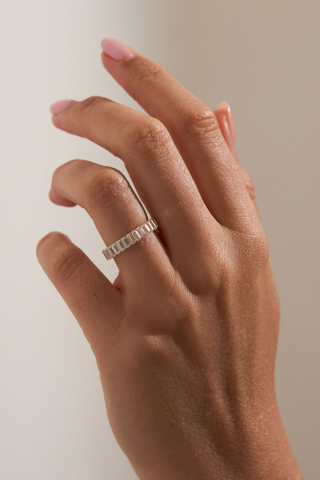 0.37 CT Round Full Eternity Lab Grown Diamond Wedding Band