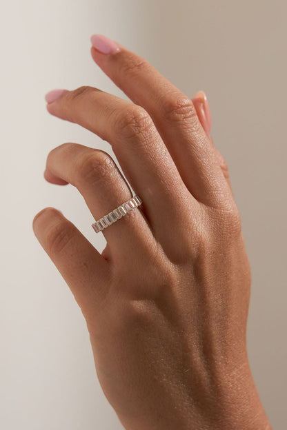 0.37 CT Round Full Eternity Lab Grown Diamond Wedding Band