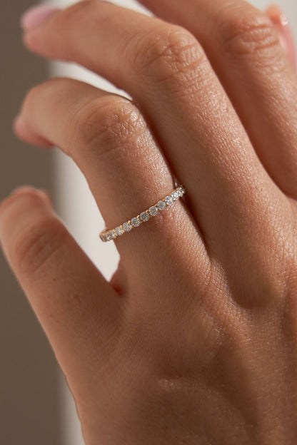 0.37 CT Round Full Eternity Lab Grown Diamond Wedding Band