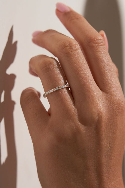 0.37 CT Round Full Eternity Lab Grown Diamond Wedding Band