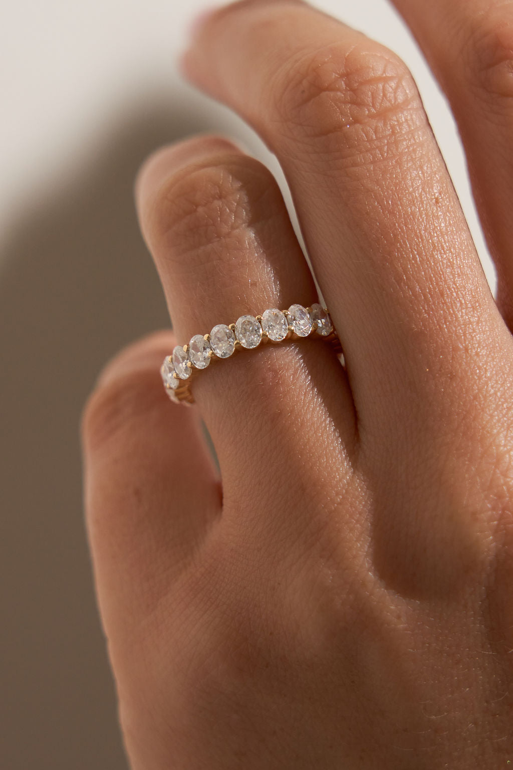 0.37 CT Round Full Eternity Lab Grown Diamond Wedding Band