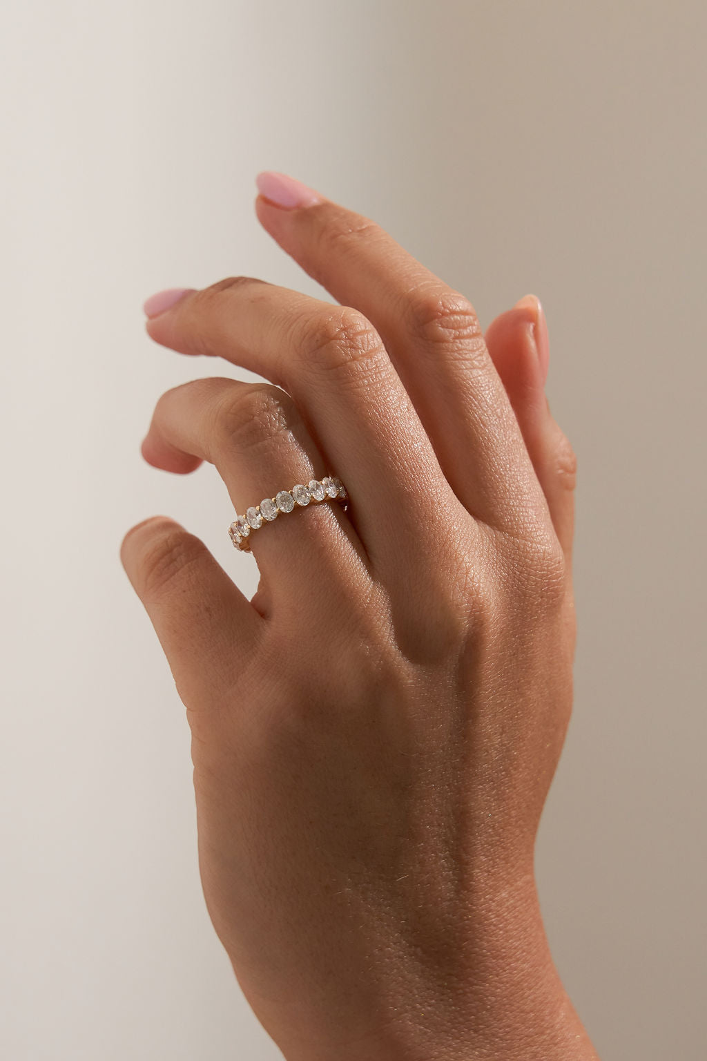 0.37 CT Round Full Eternity Lab Grown Diamond Wedding Band