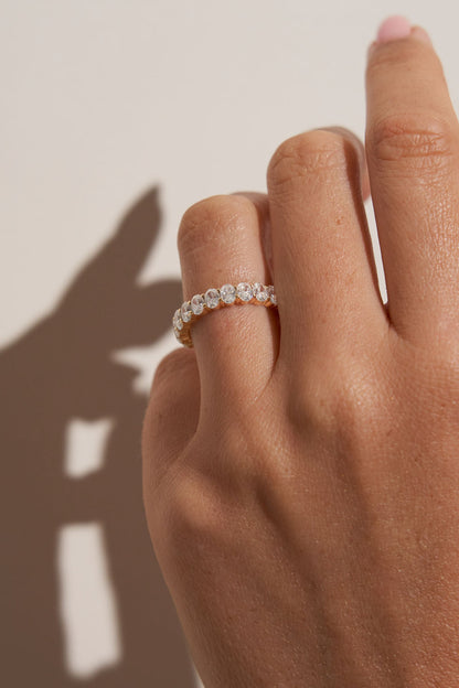 0.37 CT Round Full Eternity Lab Grown Diamond Wedding Band