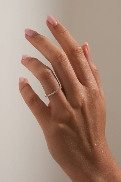 0.37 CT Round Full Eternity Lab Grown Diamond Wedding Band
