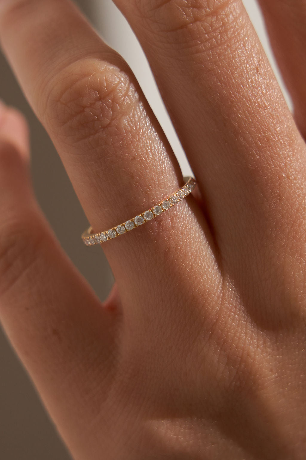 0.37 CT Round Full Eternity Lab Grown Diamond Wedding Band