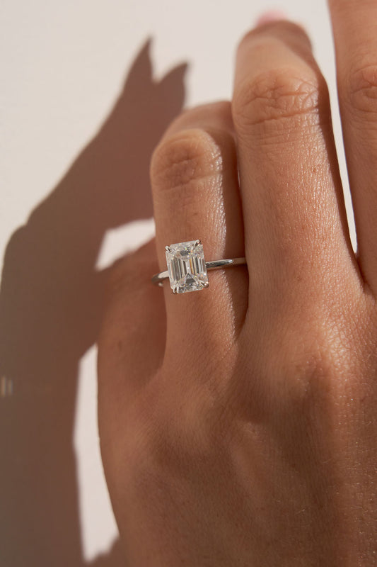 2 CT Round Three Stones Lab Grown Diamond Engagement Ring