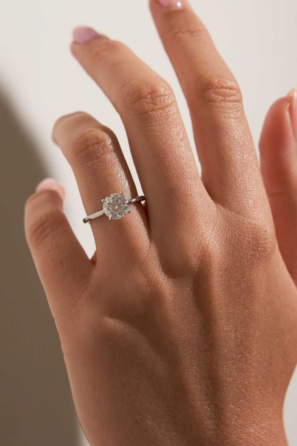 2 CT Round Three Stones Lab Grown Diamond Engagement Ring
