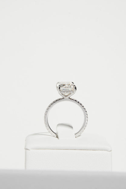 2 CT Round Three Stones Lab Grown Diamond Engagement Ring