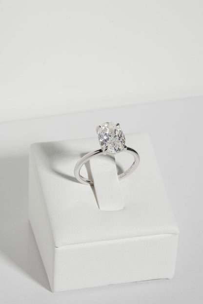 2 CT Round Three Stones Lab Grown Diamond Engagement Ring