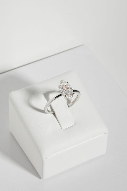 2 CT Round Three Stones Lab Grown Diamond Engagement Ring