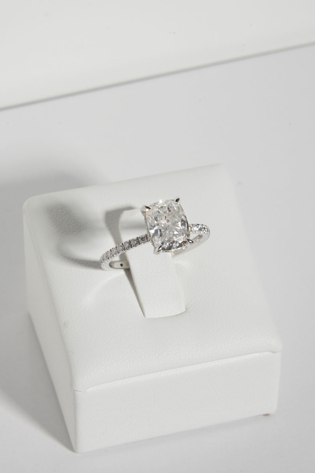2 CT Round Three Stones Lab Grown Diamond Engagement Ring