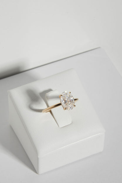 2 CT Round Three Stones Lab Grown Diamond Engagement Ring