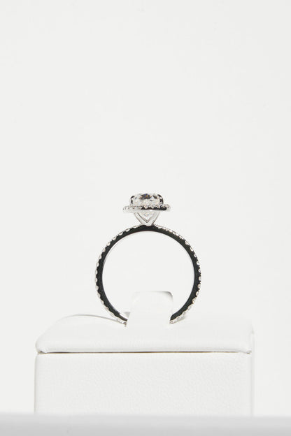2 CT Round Three Stones Lab Grown Diamond Engagement Ring