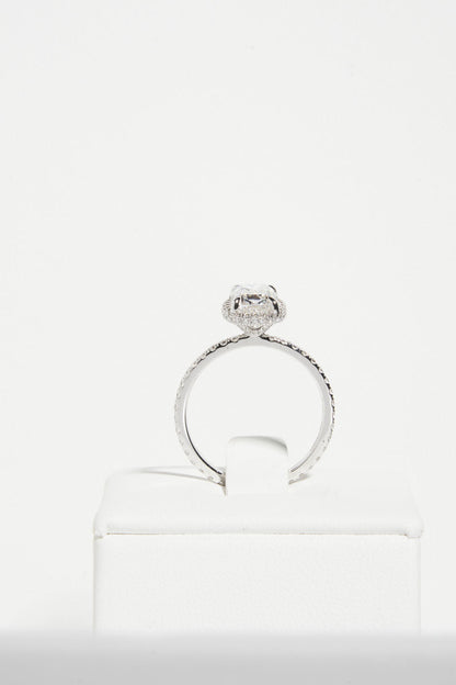 2 CT Round Three Stones Lab Grown Diamond Engagement Ring