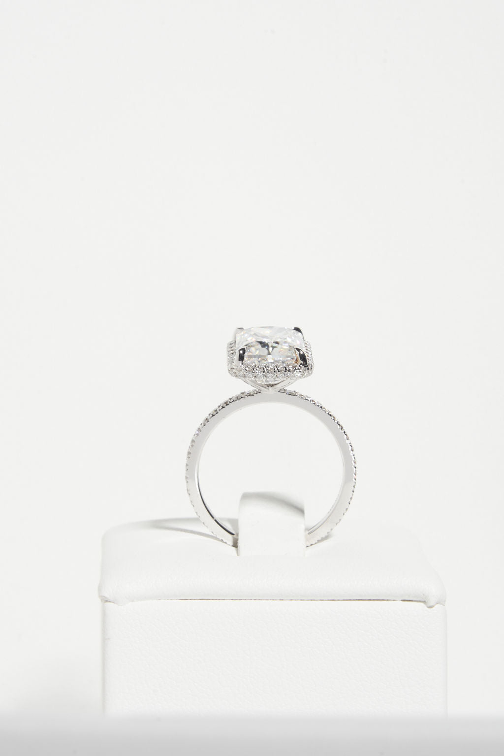 2 CT Round Three Stones Lab Grown Diamond Engagement Ring