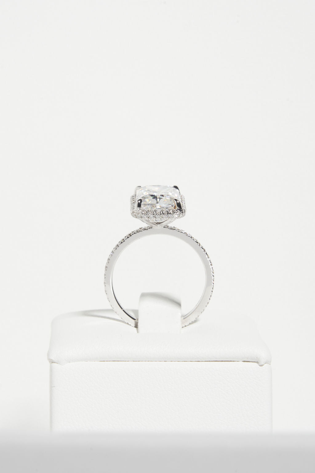 2 CT Round Three Stones Lab Grown Diamond Engagement Ring