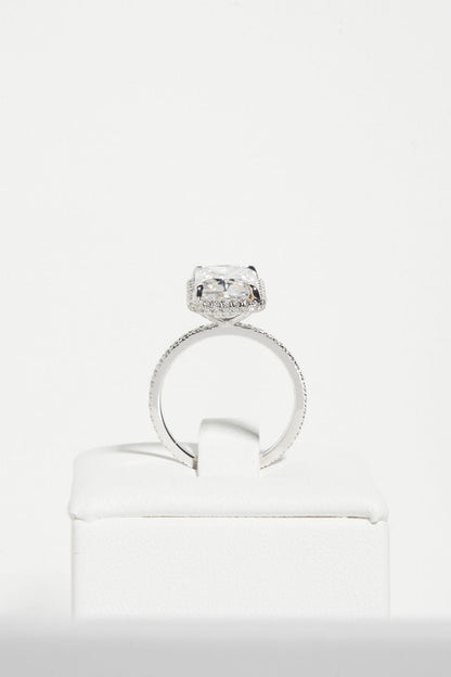 2 CT Round Three Stones Lab Grown Diamond Engagement Ring