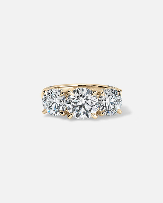 Marquise Cut Cluster Styled Lab Grown Diamond Engagement Ring