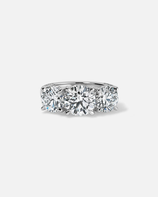 Marquise Cut Cluster Styled Lab Grown Diamond Engagement Ring
