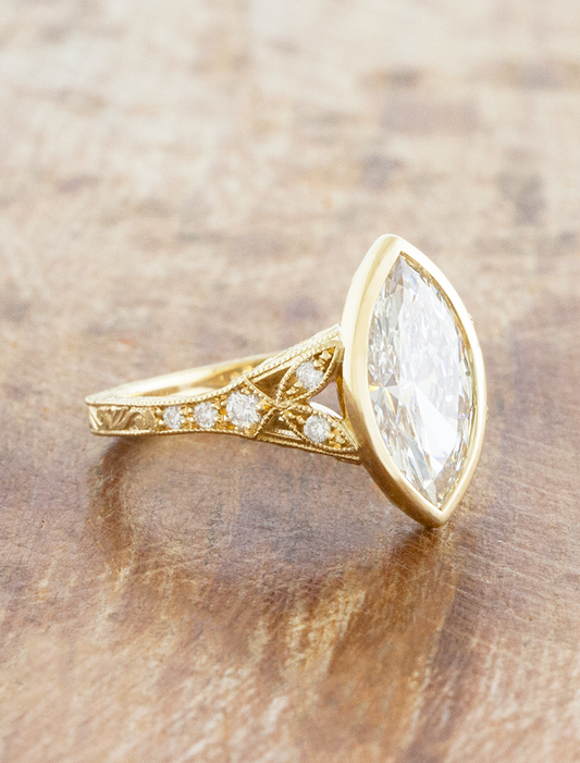 2 CT Round Three Stones Lab Grown Diamond Engagement Ring