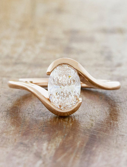 2 CT Round Three Stones Lab Grown Diamond Engagement Ring
