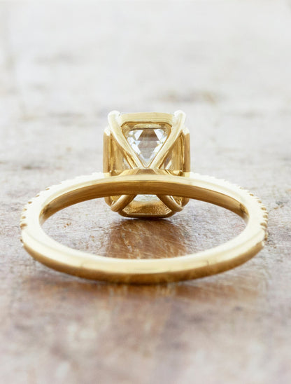 2 CT Round Three Stones Lab Grown Diamond Engagement Ring