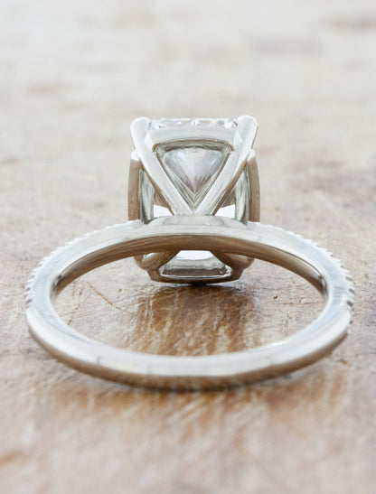 2 CT Round Three Stones Lab Grown Diamond Engagement Ring