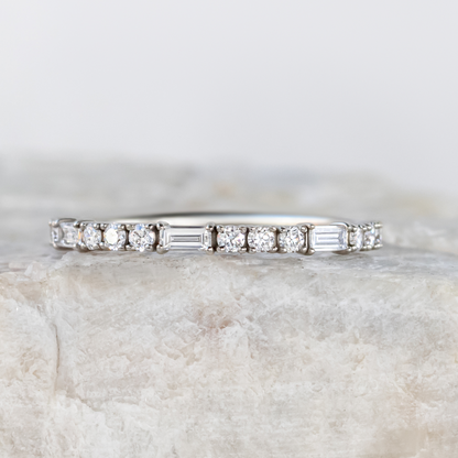 0.37 CT Round Full Eternity Lab Grown Diamond Wedding Band