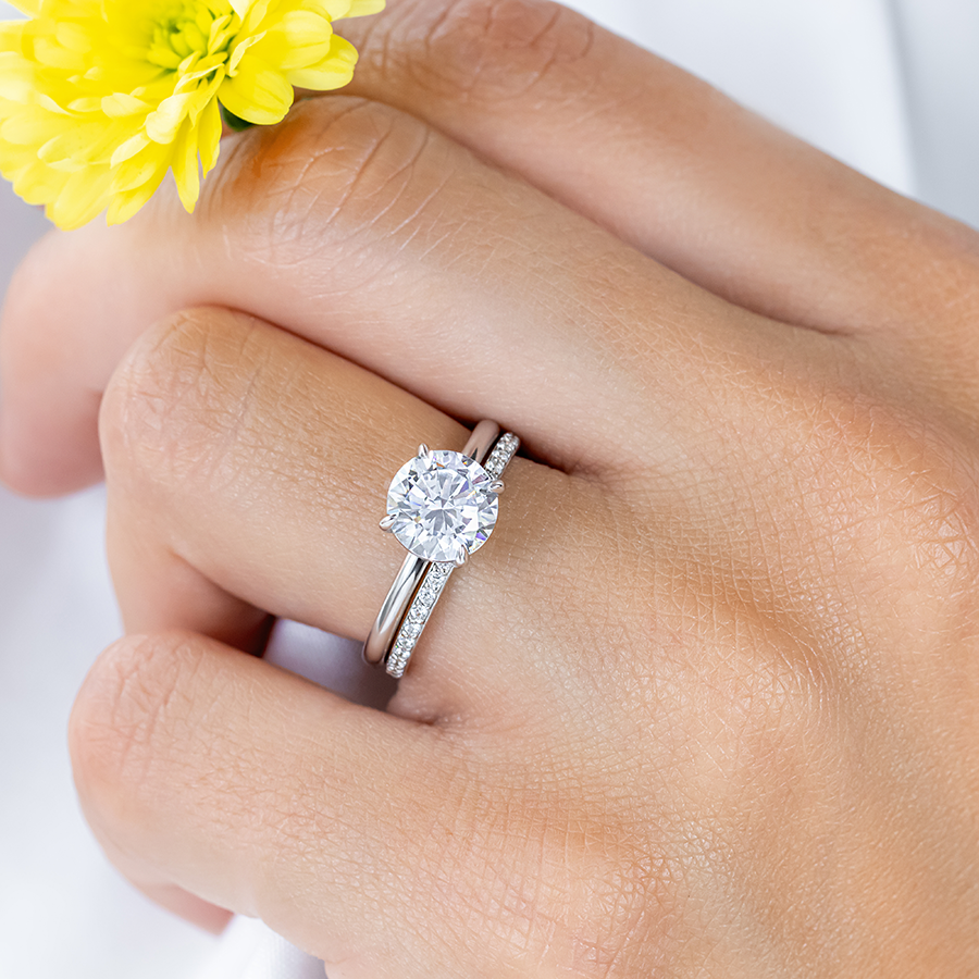 0.37 CT Round Full Eternity Lab Grown Diamond Wedding Band