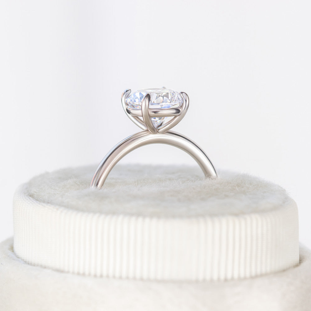 2 CT Round Three Stones Lab Grown Diamond Engagement Ring