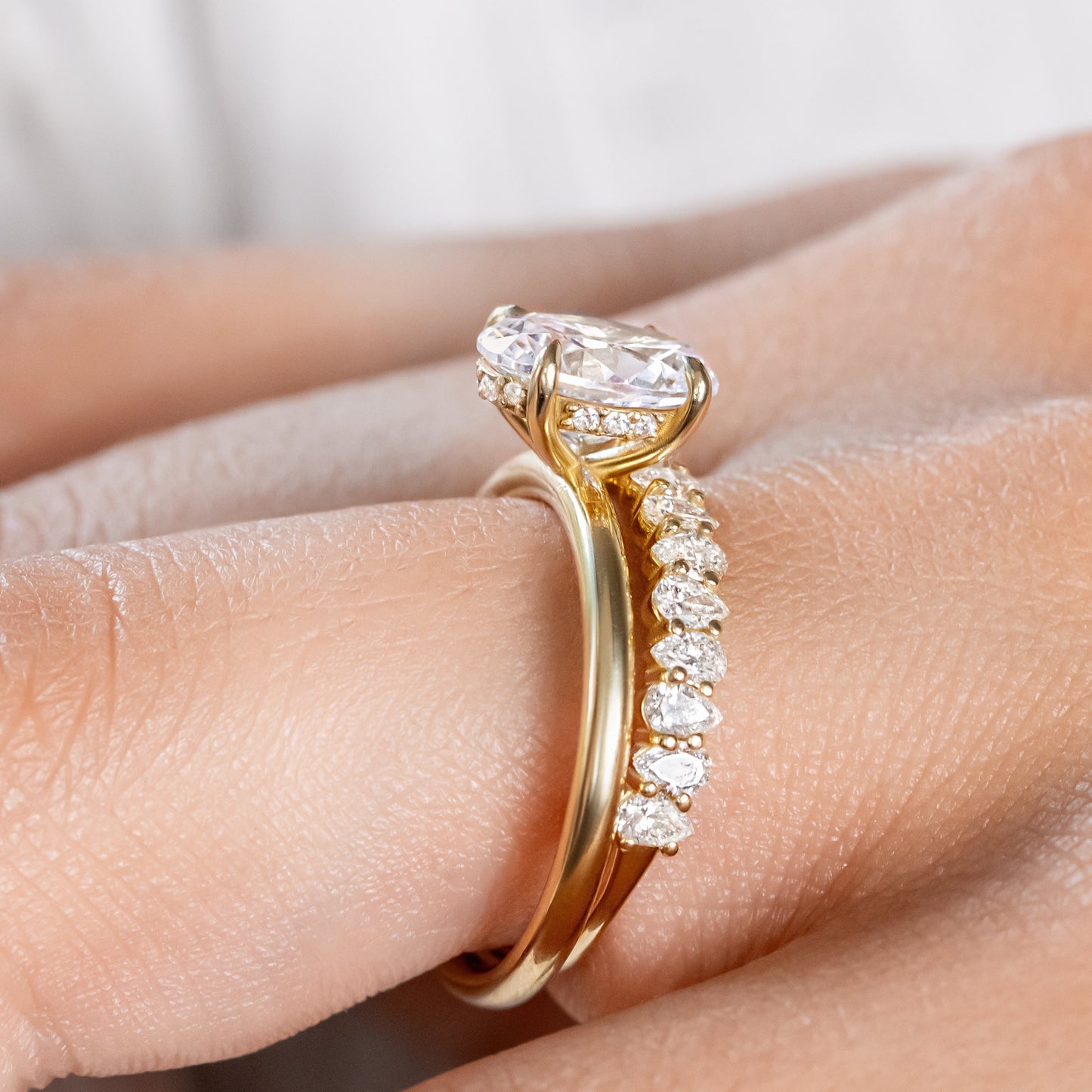 0.37 CT Round Full Eternity Lab Grown Diamond Wedding Band