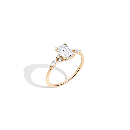 2 CT Round Three Stones Lab Grown Diamond Engagement Ring