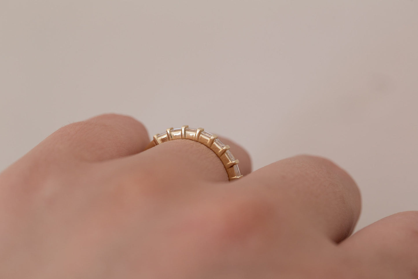 0.37 CT Round Full Eternity Lab Grown Diamond Wedding Band