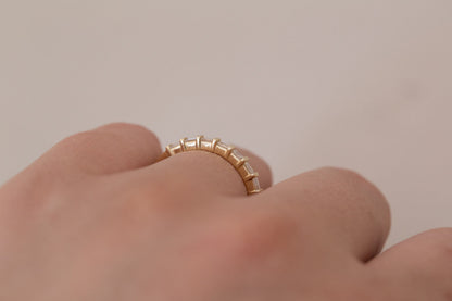 0.37 CT Round Full Eternity Lab Grown Diamond Wedding Band