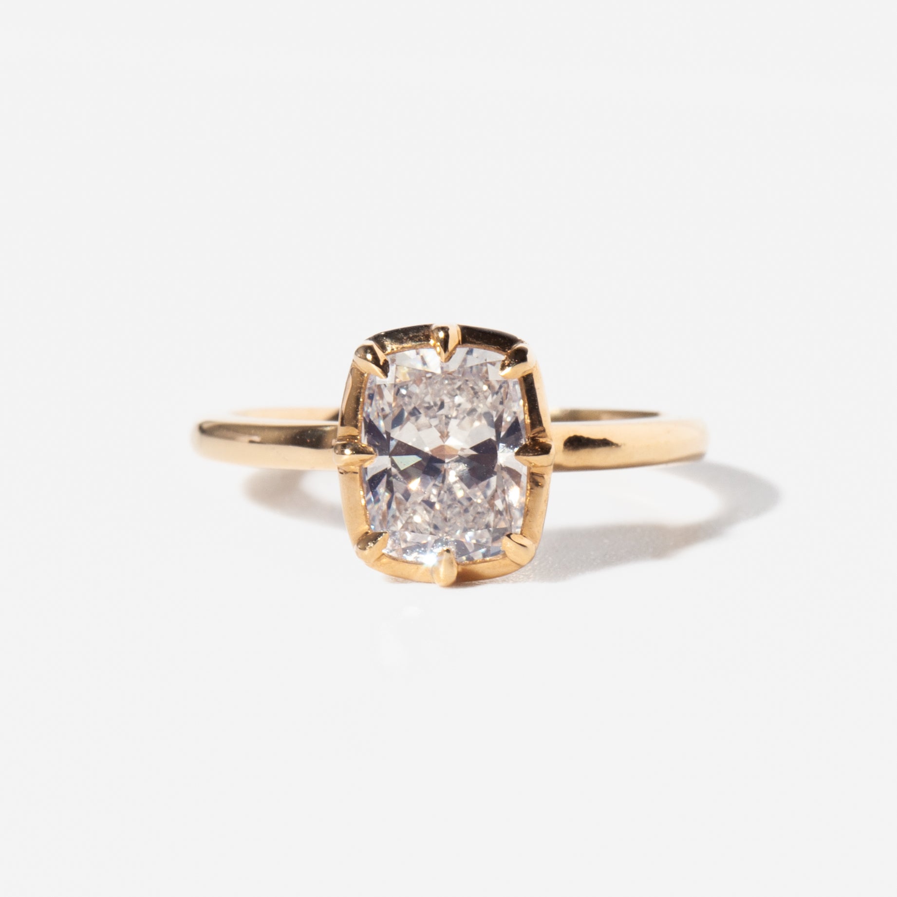 2 CT Round Three Stones Lab Grown Diamond Engagement Ring