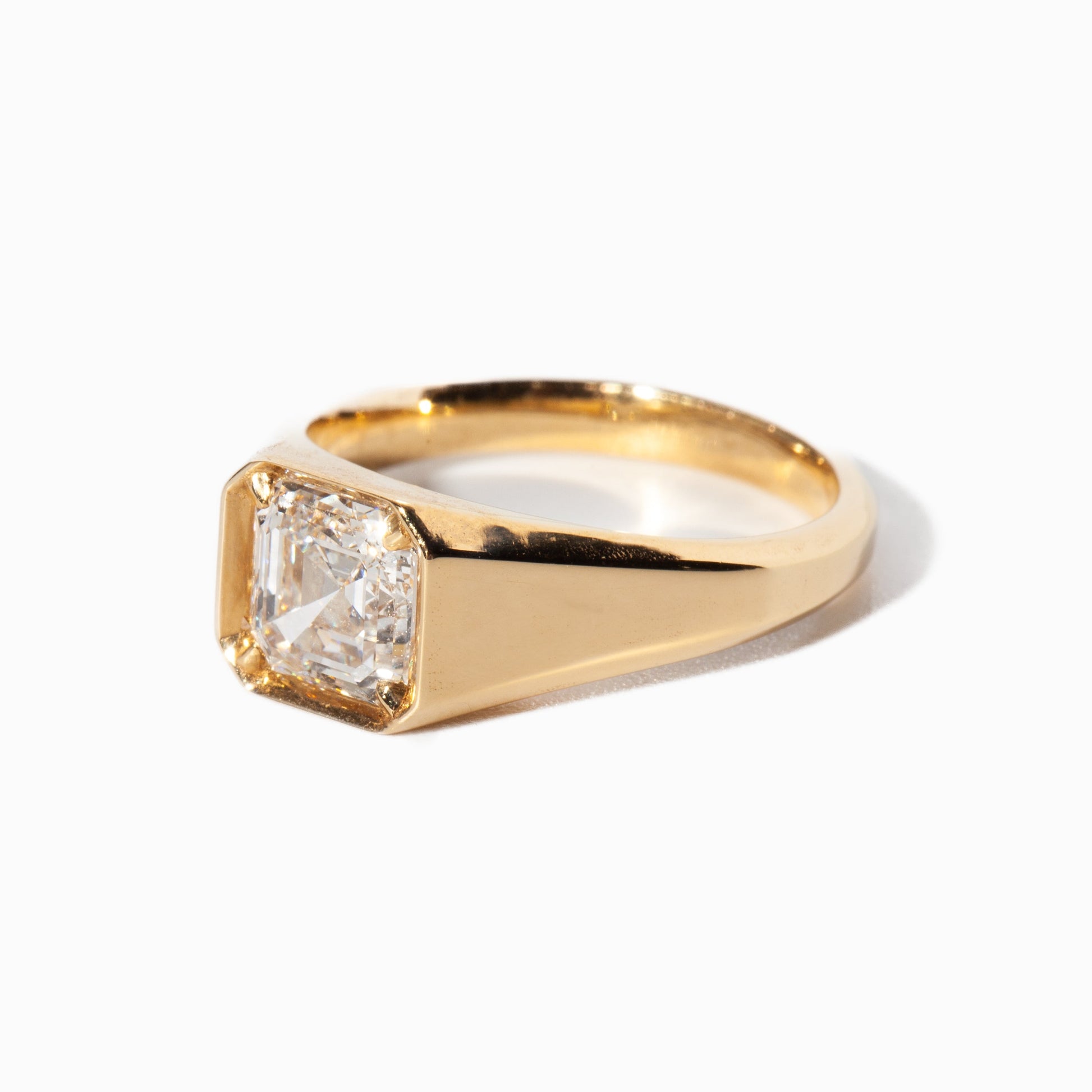 2 CT Round Three Stones Lab Grown Diamond Engagement Ring