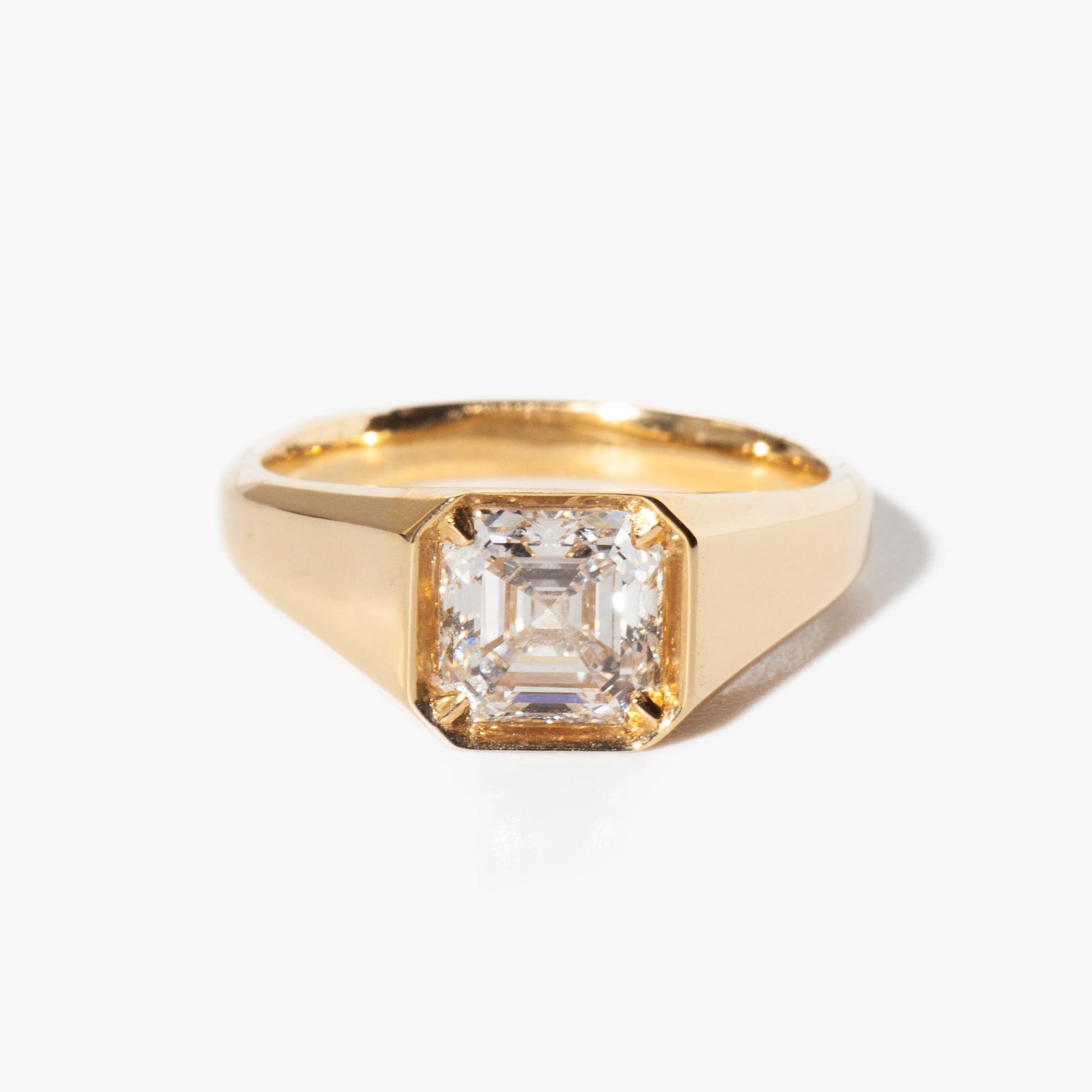 2 CT Round Three Stones Lab Grown Diamond Engagement Ring